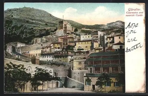 AK Gibraltar, casemates and moorish castle