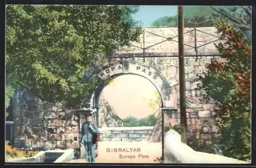AK Gibraltar, Soldier in front of Europa Pass