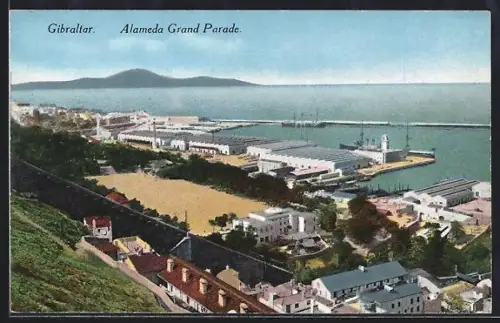 AK Gibraltar, Alameda Grand Parade, Bird` eye view