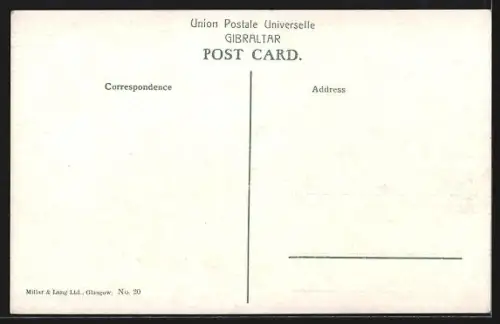 AK Gibraltar, Alameda Grand Parade, Bird` eye view