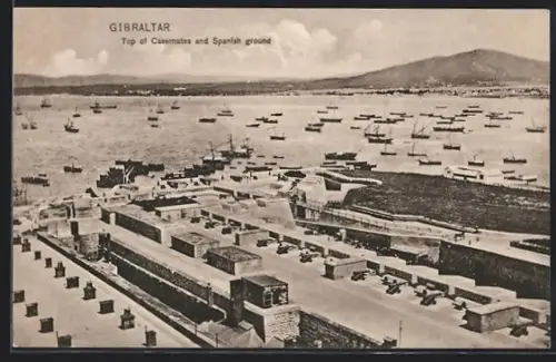 AK Gibraltar, Top of Casemates and Spanish ground