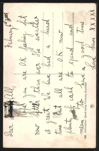 AK Gibraltar, Rock from Victoria Gardens