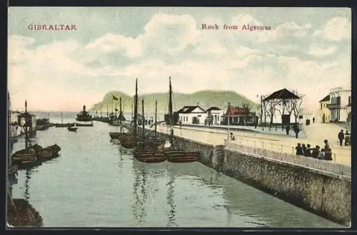 AK Gibraltar, Rock from Algeciras, Hafenpartie