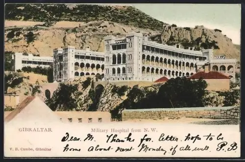 AK Gibraltar, Military Hospital from N.W., Lazarett