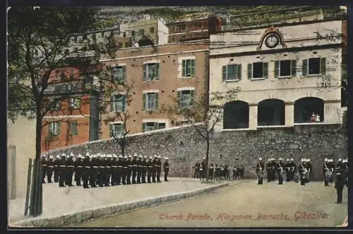 AK Gibraltar, Church Parade, Hargraves Barracks
