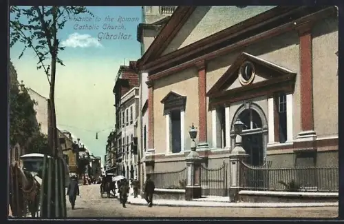 AK Gibraltar, Entrance to the Roman Catholic Church