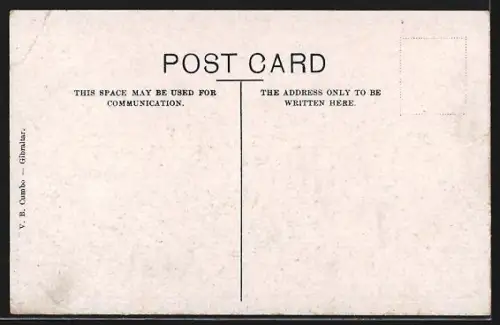 AK Gibraltar, Spanish Cathedral, Strassenpartie mit Kathedrale