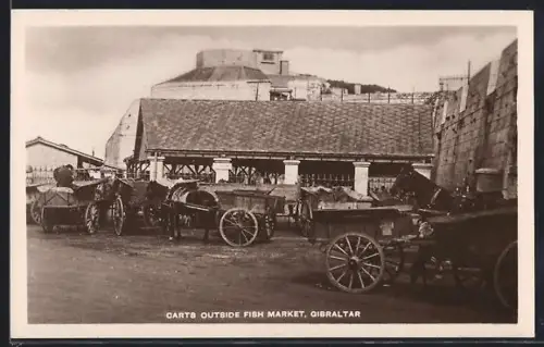 AK Gibraltar, Carts outside Fish Market
