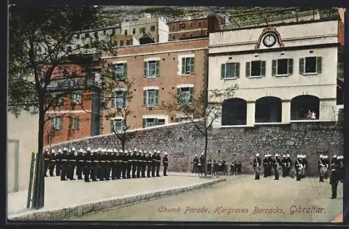AK Gibraltar, Church Parade, Hargraves Barracks