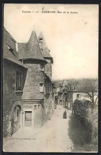AK Uzerche /Corrèze, Rue de la Justice