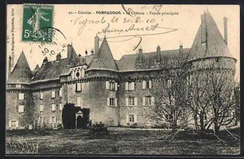 AK Pompadour /Corrèze, Le Château, Facade principale