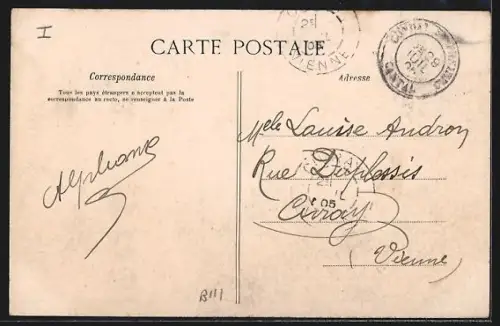 AK Saint-Thomas /Bort, La Grand`Rue avec villageois devant les maisons anciennes