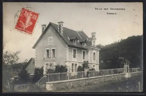 AK Vignols, Villa des Courrières
