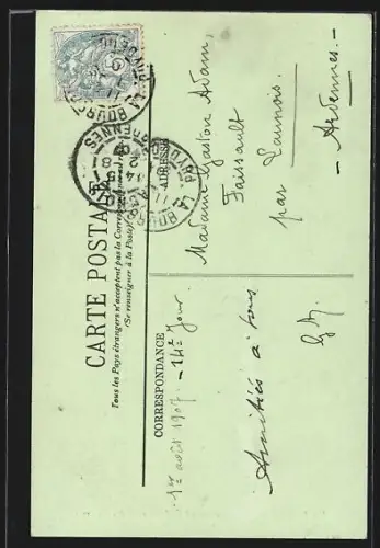 AK La Bourboule, Le Grand Établissement des Thermes, La Galerie des Bains des Hommes