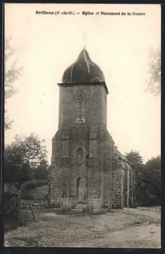 AK Briffons /P.-de-D., Église et Monument de la Guerre