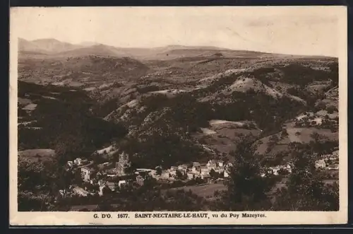 AK Saint-Nectaire-le-Haut, Vue du Puy Mazeyres