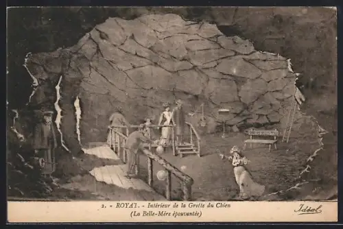AK Royat, Intérieur de la Grotte du Chien, La Belle-Mère épouvantée