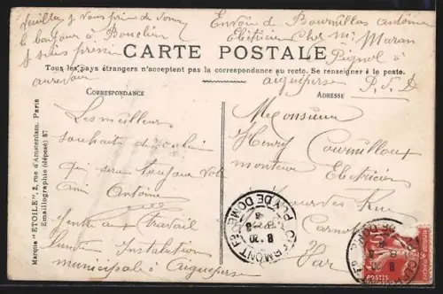 AK Clermont-Ferrand, Boulevard Desaix animé avec passants et bâtiments historiques