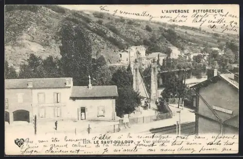 AK Le Saut-du-Loup /Auvergne, Vue pittoresque avec pont et bâtiments environnants