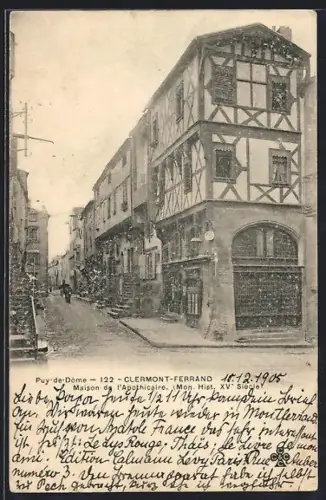 AK Clermont-Ferrand, Maison de l`Apothicaire du XVe siècle