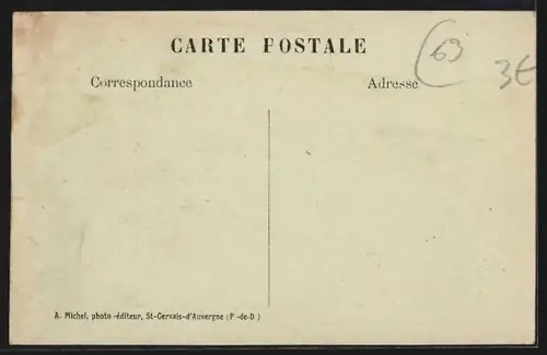 AK Châteauneuf-les-Bains /Puy-de-Dôme, La Terrasse des grands bains, La restauration, l`heure des déjeuners