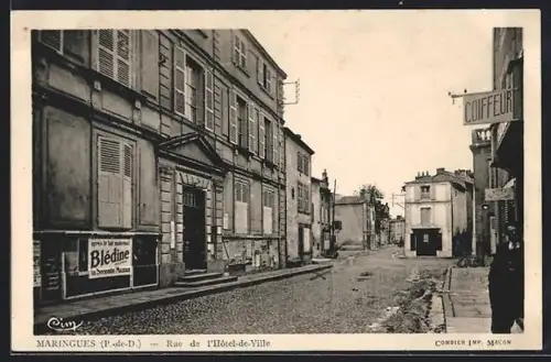 AK Maringues /P.-de-D., Rue de l`Hôtel-de-Ville