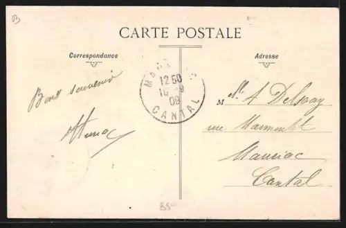 AK Clermont-Ferrand /P.-de-D., Statue et square Blaise Pascal