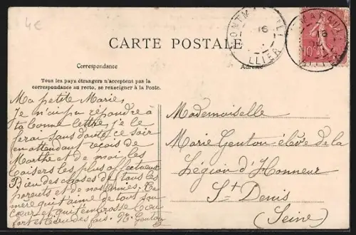 AK Clermont-Ferrand, Le Théâtre et le Puy de Dôme