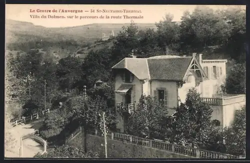 AK St-Nectaire-Thermal, Villa du Dolmen sur le parcours de la route Thermale