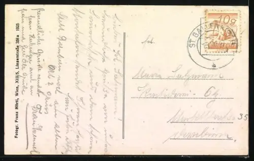 AK St. Gallenkirch im Montafontal, Ortsansicht mit Silvrettagruppe