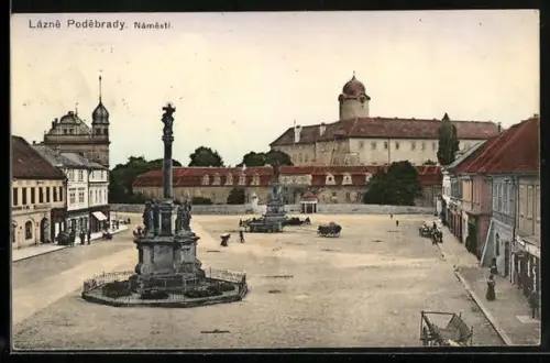 AK Lázne Podebrady, Námestí