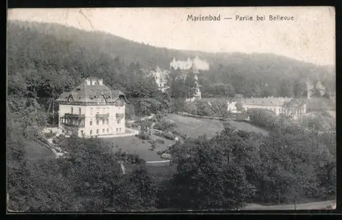 AK Marienbad, Partie bei Bellevue