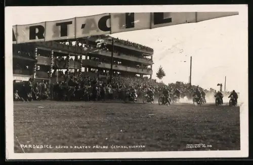 AK Pardubice, Závod O Zlatou Prilbu Ceskoslovenbska, Motorradrennen