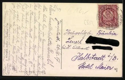 AK Josefstadt, Jaromerergasse, Geschäft B. Krupka