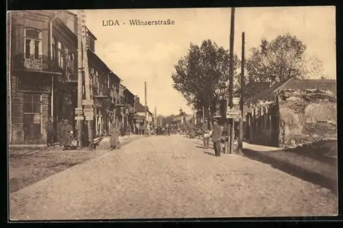 AK Lida, Blick in die Wilnaerstrasse