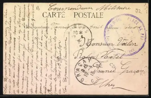 AK Issy-les-Moulineaux, La rue Ernest-Renan et la Manufacture de Tabacs