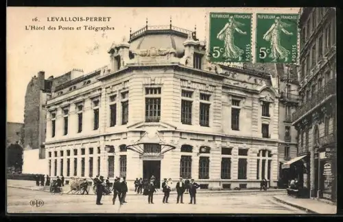 AK Levallois-Perret, L`Hôtel des Postes et Télégraphes