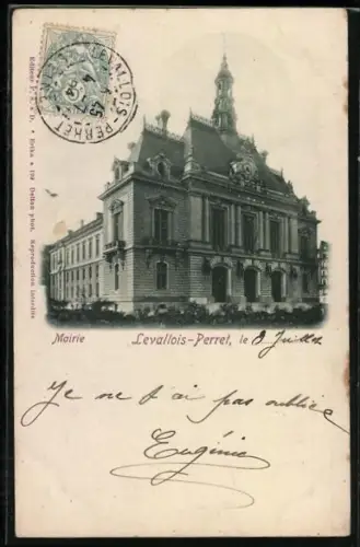 AK Levallois-Perret, Mairie de Levallois-Perret avec architecture élégante