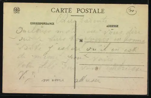 AK Héricourt, Vue générale prise de la Gare