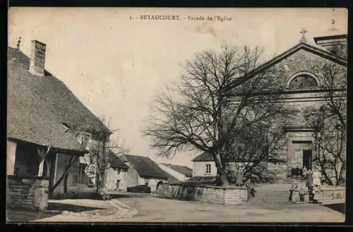 AK Betaucourt, Facade de l`église