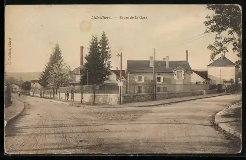 AK Aillevillers, Route de la Gare