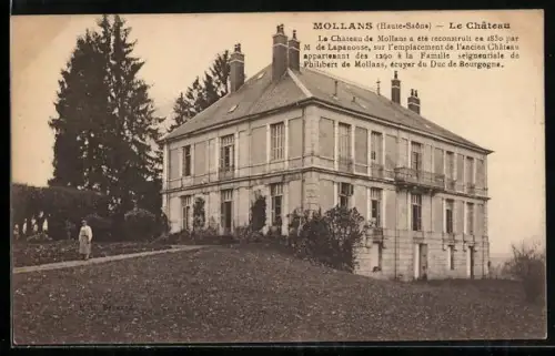 AK Mollans /Haute-Saône, Le Château de Mollans reconstruit en 1850 par M. de Lapanouse