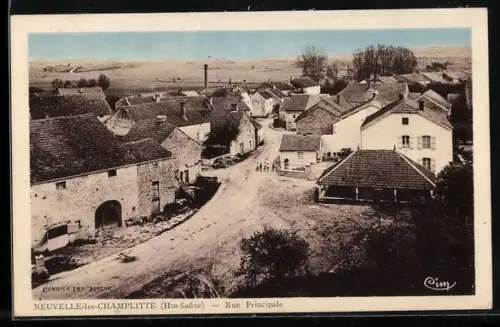 AK Nevelle-lès-Champlitte /Hte-Saône, Rue Principale