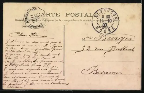 AK Lure, Souvenir avec bouquet de fleurs et cartes postales miniatures