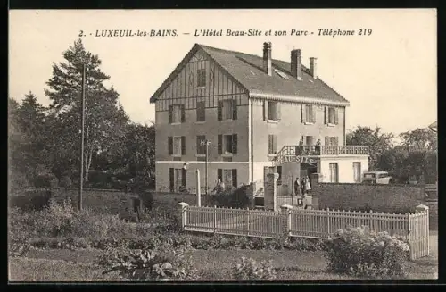 AK Luxeuil-les-Bains, L`Hôtel Beau-Site et son Parc