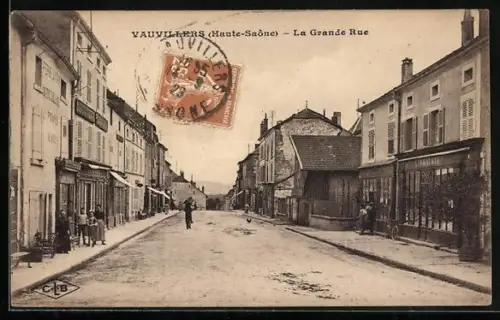 AK Vauvillers /Haute-Saône, La Grande Rue