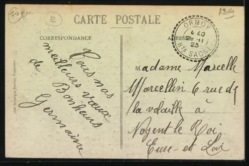 AK Corre, Place des Écoles, l`Église