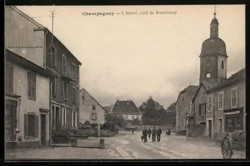 AK Champagney, L`Entrée, côté de Ronchamp