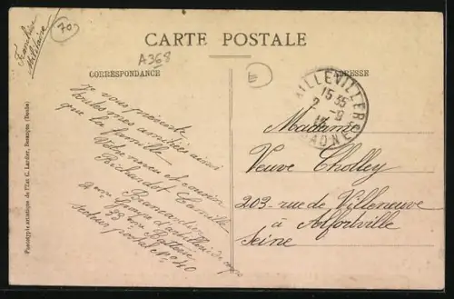 AK Aillevillers /Hte-Saône, Route de St-Loup