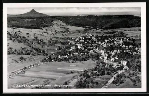 AK Jungingen /Hohenzollern, Ortsansicht vom Flugzeug aus